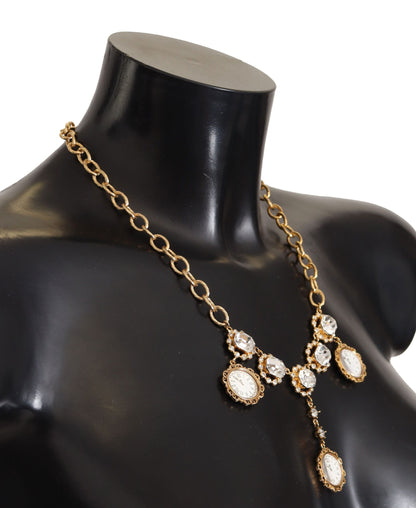 Dolce & Gabbana Elegant Timekeeper Statement Necklace