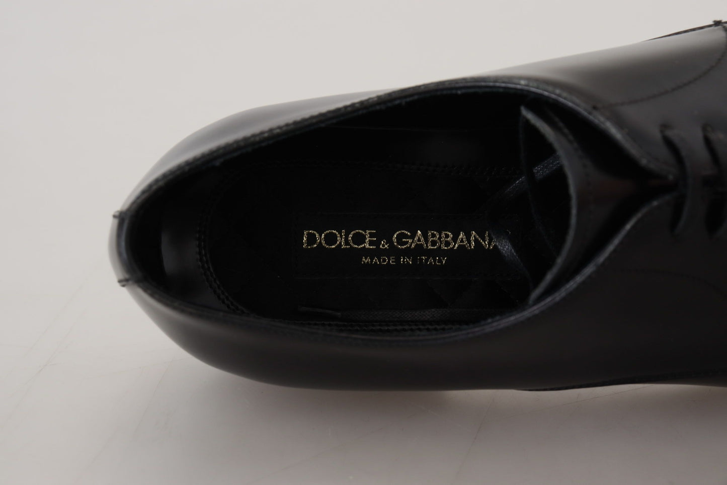 Dolce &amp; Gabbana Black Leather Formal Dress Shoes