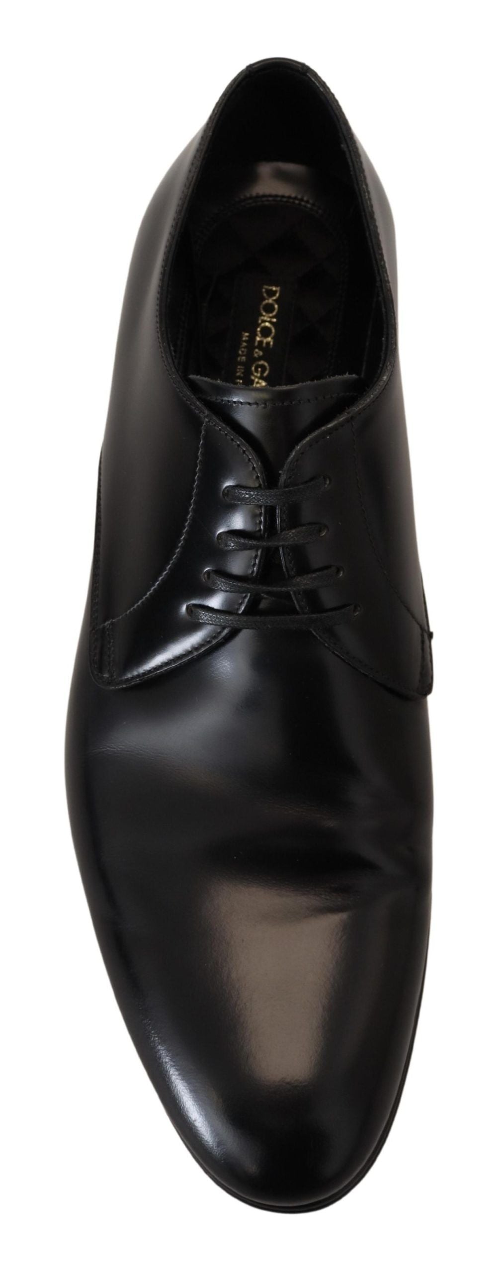 Dolce &amp; Gabbana Black Leather Formal Dress Shoes