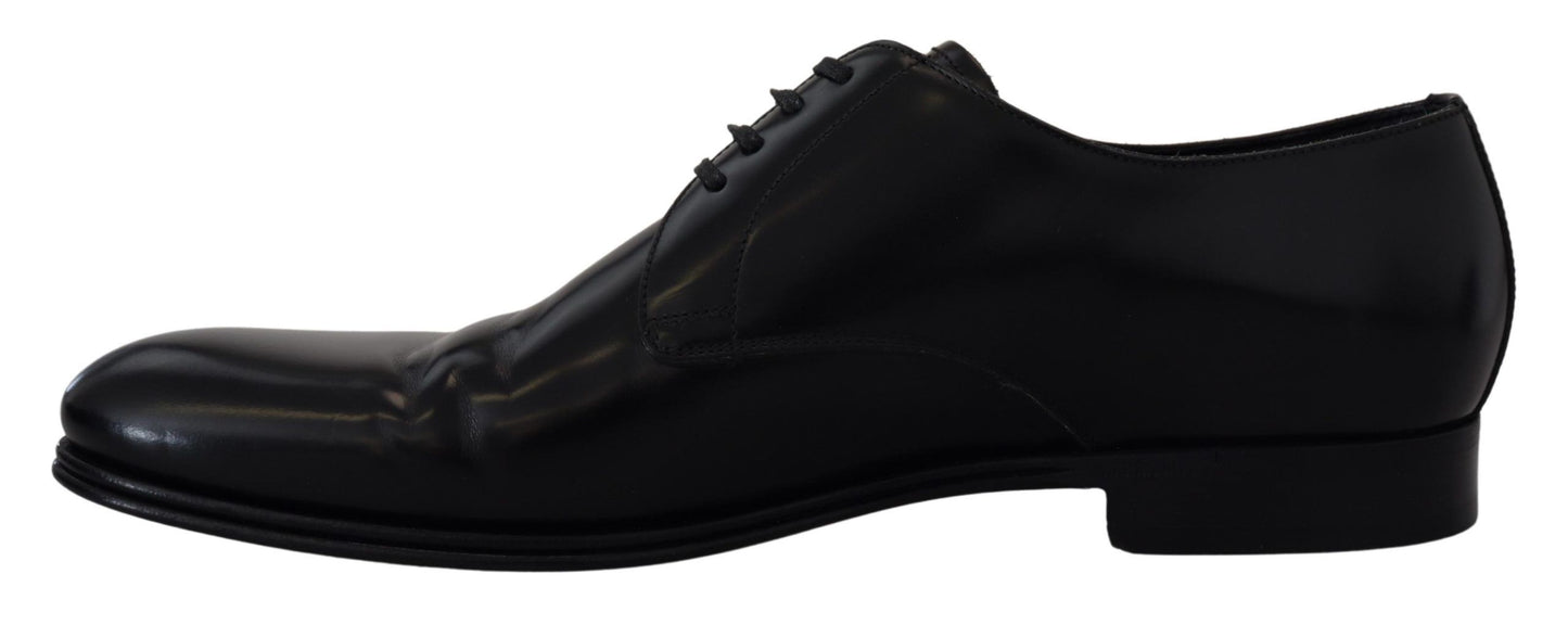 Dolce &amp; Gabbana Black Leather Formal Dress Shoes