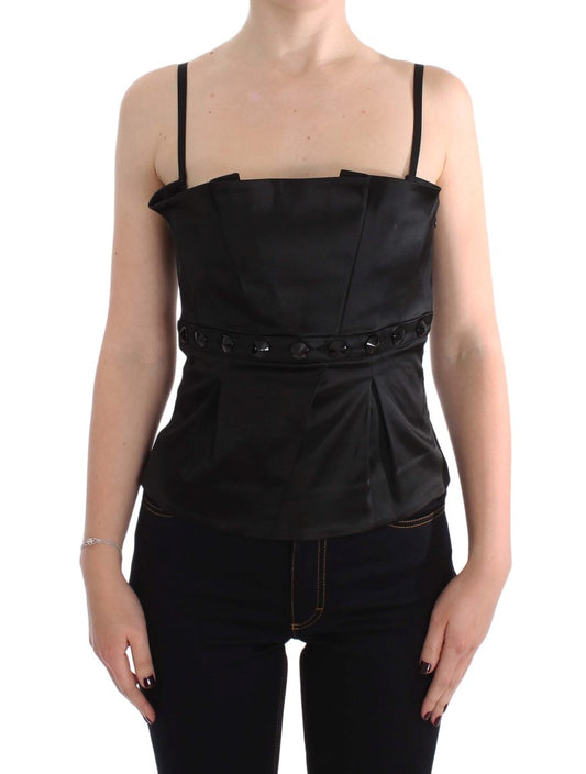 Exte Elegant Black Evening Cami Top