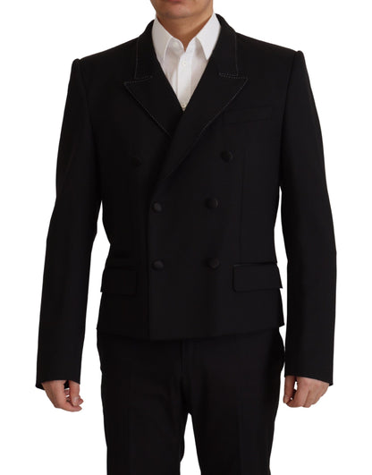 Dolce &amp; Gabbana Elegant Double Breasted Wool Blazer