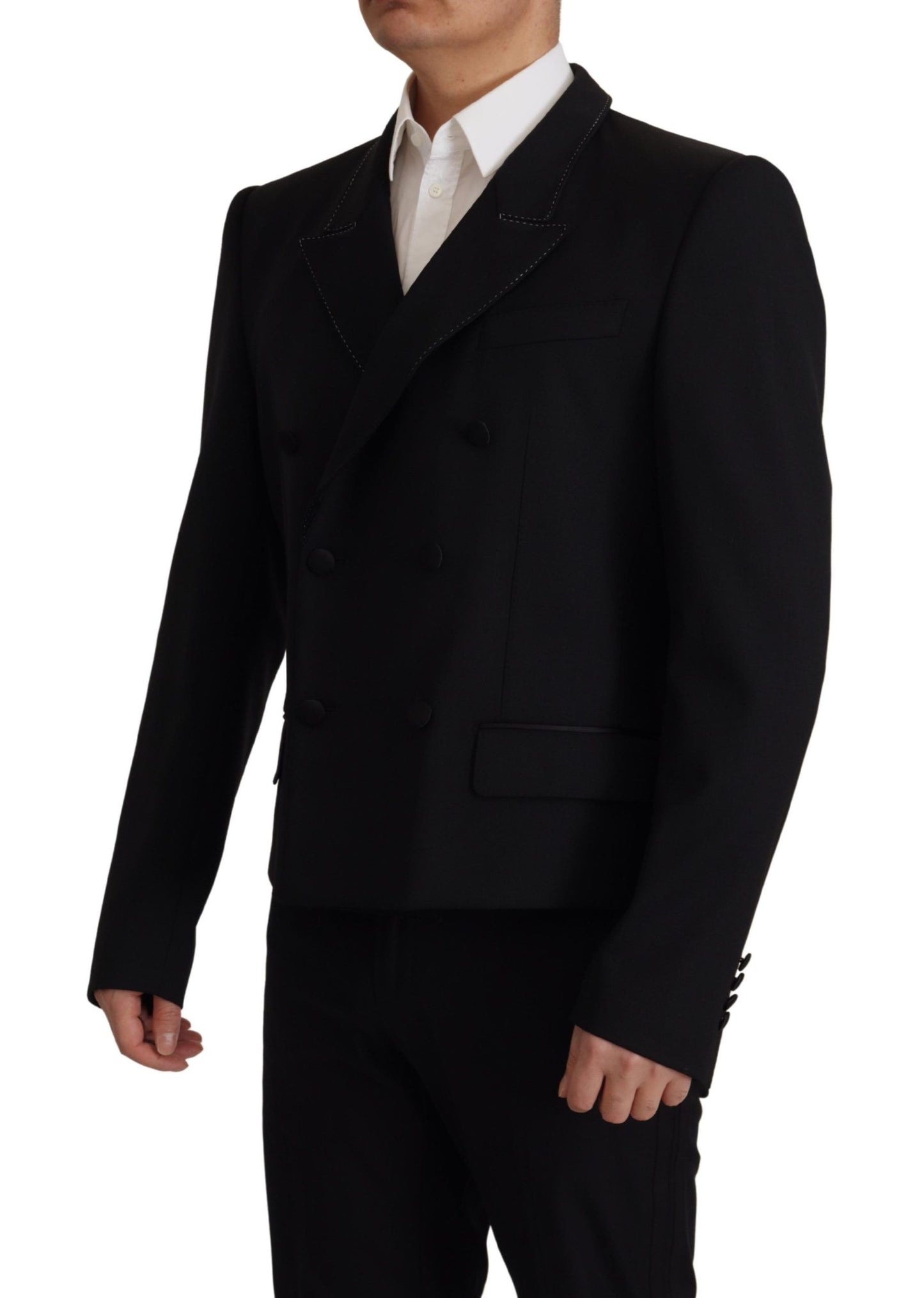 Dolce &amp; Gabbana Elegant Double Breasted Wool Blazer