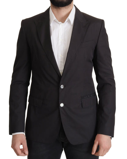 Dolce &amp; Gabbana Elegant Taormina Black Cotton Blazer