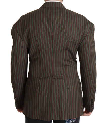 Dolce &amp; Gabbana Multicolor Striped Double Breasted Blazer