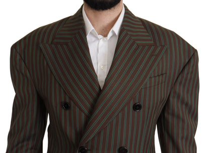 Dolce &amp; Gabbana Multicolor Striped Double Breasted Blazer