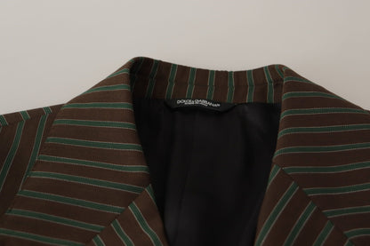 Dolce &amp; Gabbana Multicolor Striped Double Breasted Blazer