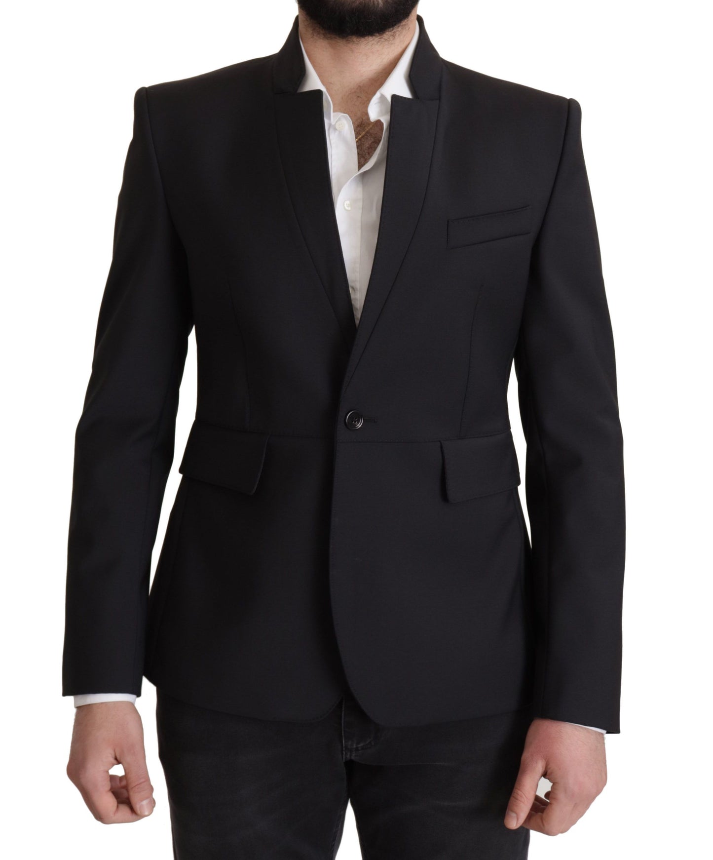 Dolce &amp; Gabbana Elegant Single-Breasted Wool Blazer