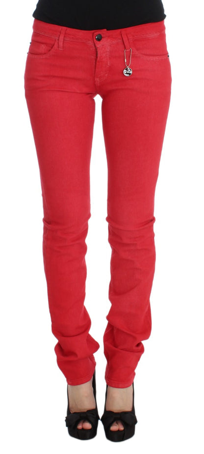 National Chic Suit Red Slim Fit Jeans