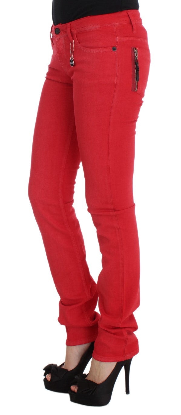 National Chic Suit Red Slim Fit Jeans