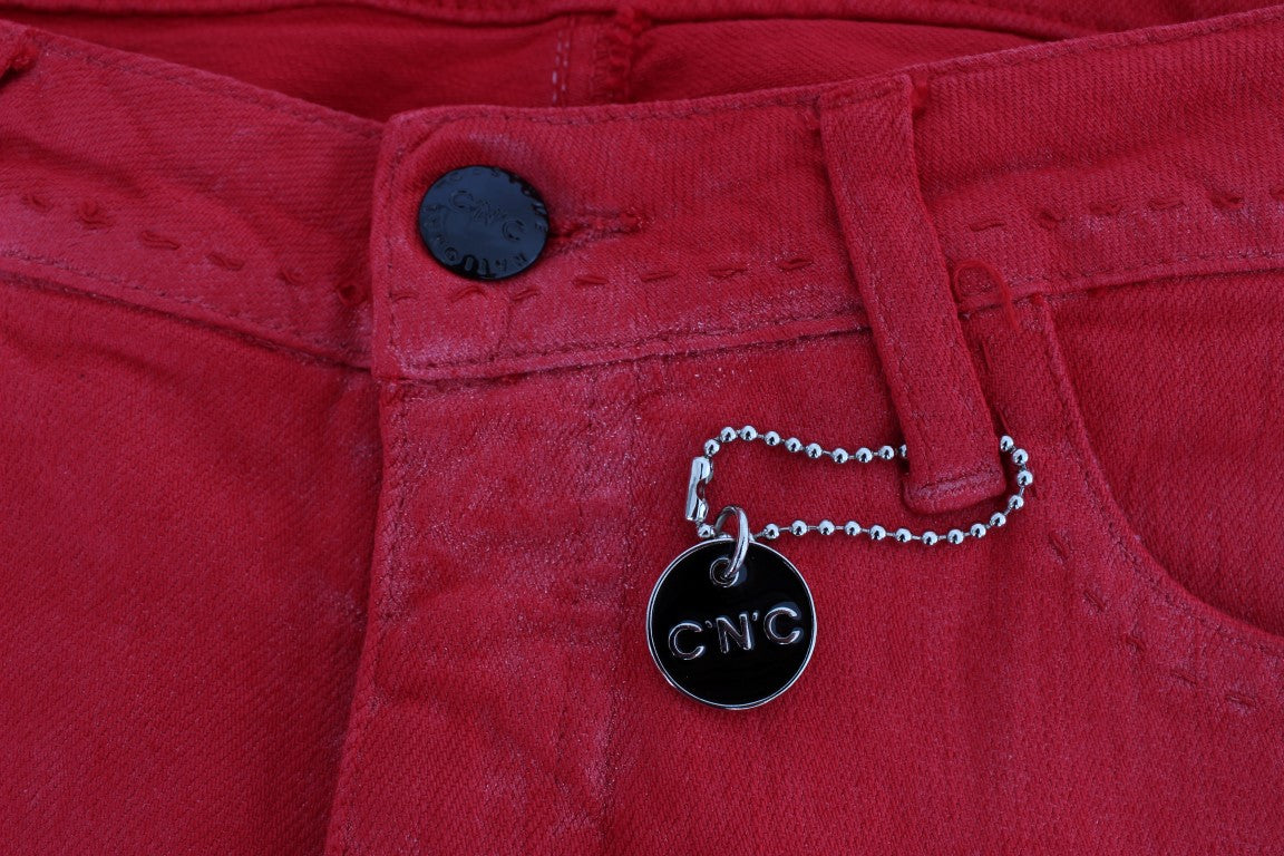 National Chic Suit Red Slim Fit Jeans