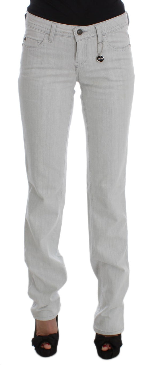 Suit National Chic Gray Slim Fit Designer Jeans