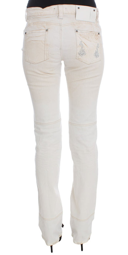 National Chic Suit White Slim Fit Designer Jeans