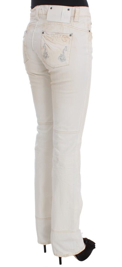 National Chic Suit White Slim Fit Designer Jeans