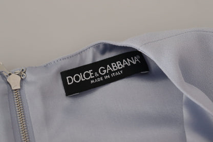 Dolce &amp; Gabbana Elegant Light Blue A-line Dress