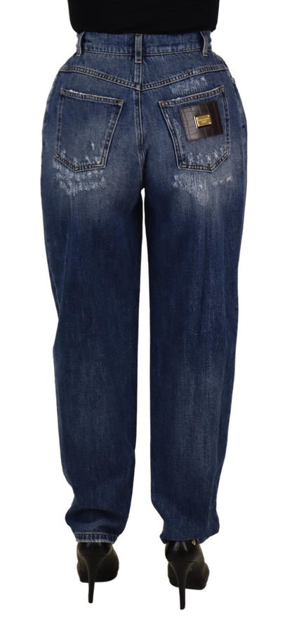 Dolce &amp; Gabbana High Waist Skinny Denim Jeans - Chic Blue Washed