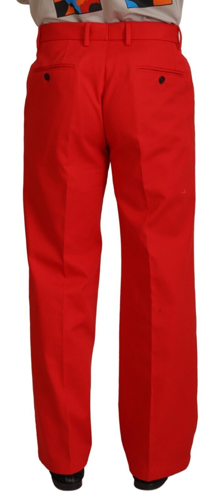 Dolce &amp; Gabbana Stunning Red Mainline Cotton Pants