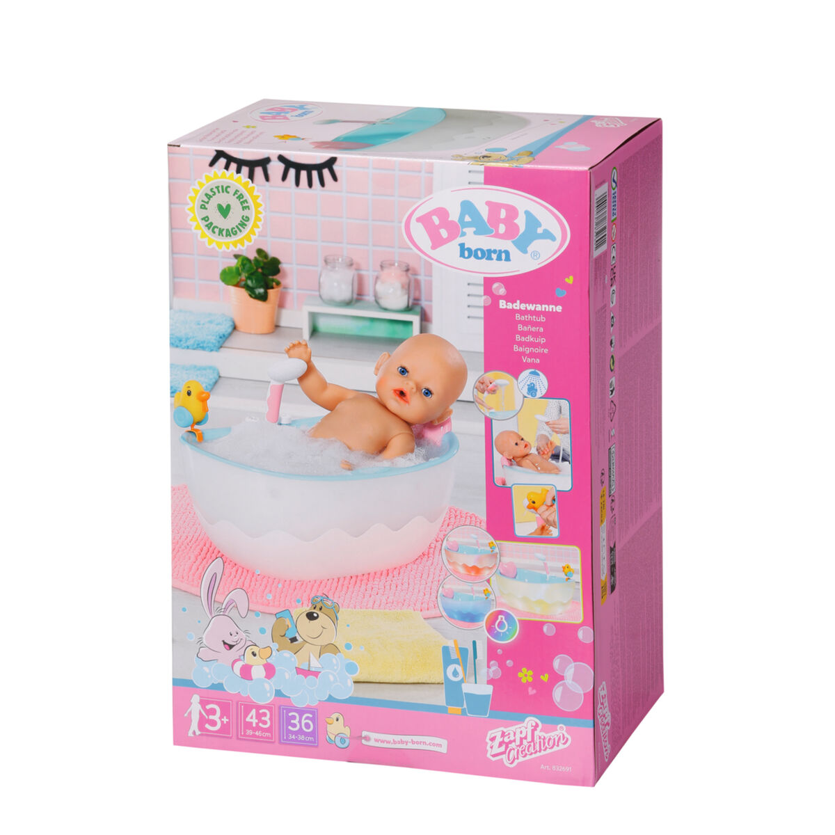 Accessoires pour poupées Baby Born Bath Bathtub