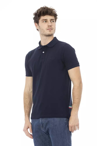 Baldinini Trend Blue Cotton Men Polo