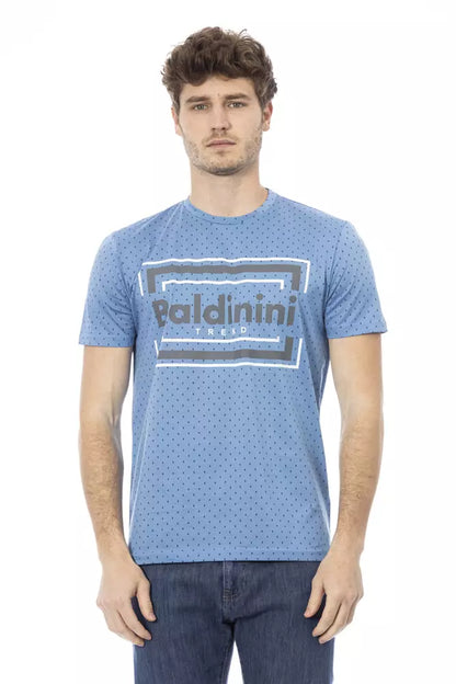 Baldinini Trend Light Blue Cotton Men T-Shirt