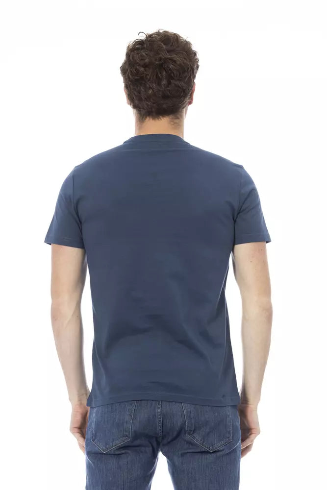 Baldinini Trend Blue Cotton Men T-Shirt