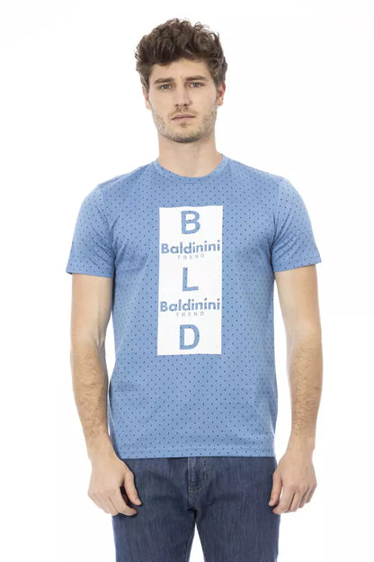 Baldinini Trend Light Blue Cotton Men T-Shirt