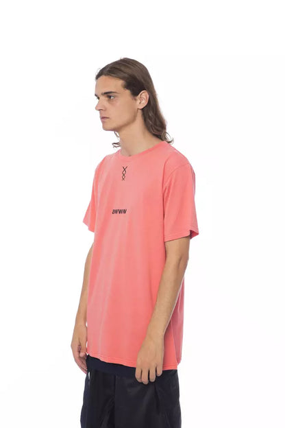 Nicolo Tonetto Pink Cotton Men T-Shirt