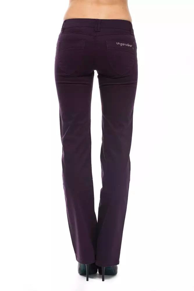 Ungaro Fever Purple Cotton Women Jean