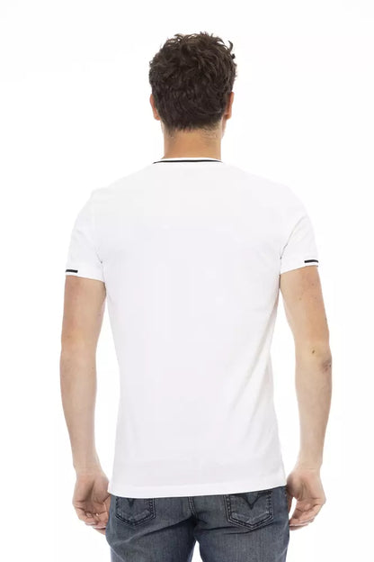 Trussardi Action White Cotton Men TShirt