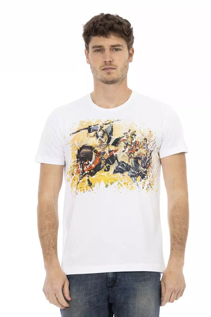 Trussardi Action White Cotton Men TShirt