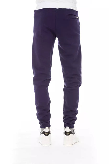 Baldinini Trend Purple Cotton Men Pants