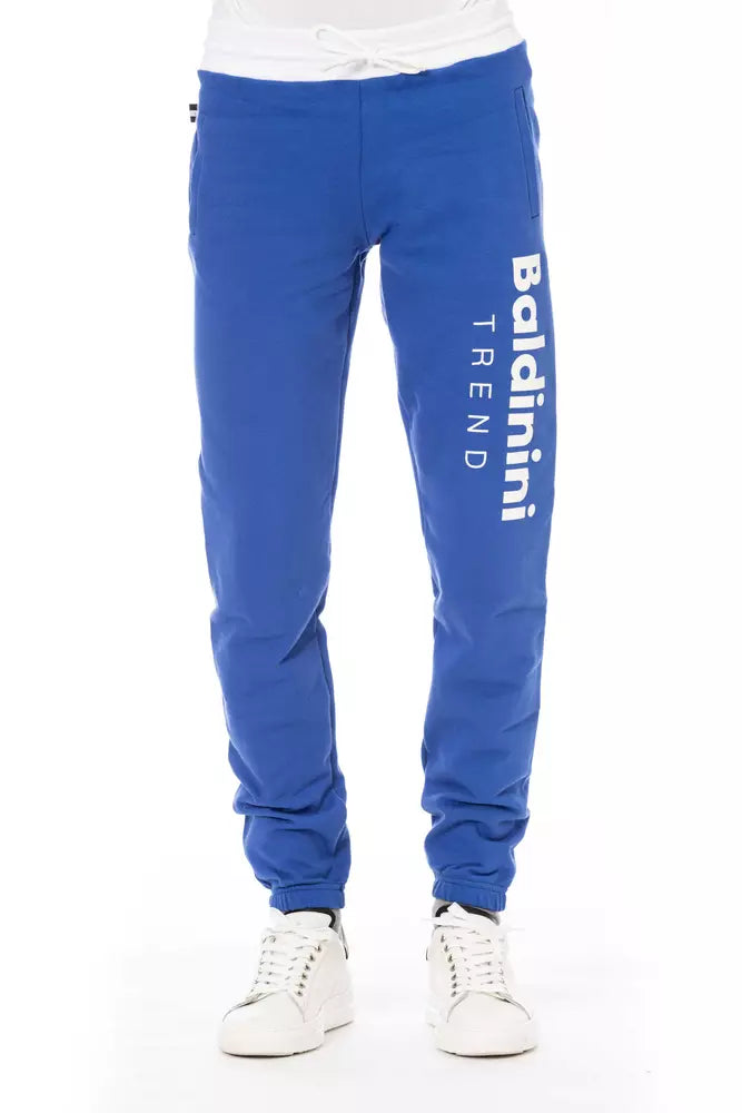 Baldinini Trend Elegant Fleece Sport Pants - Lace-Up &amp; Logo Detail