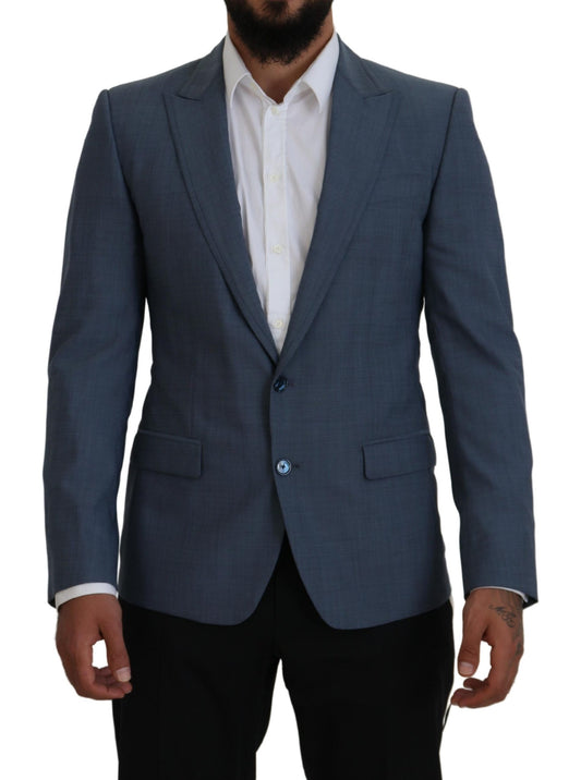 Dolce &amp; Gabbana Elegant Blue Single Breasted Sport Blazer