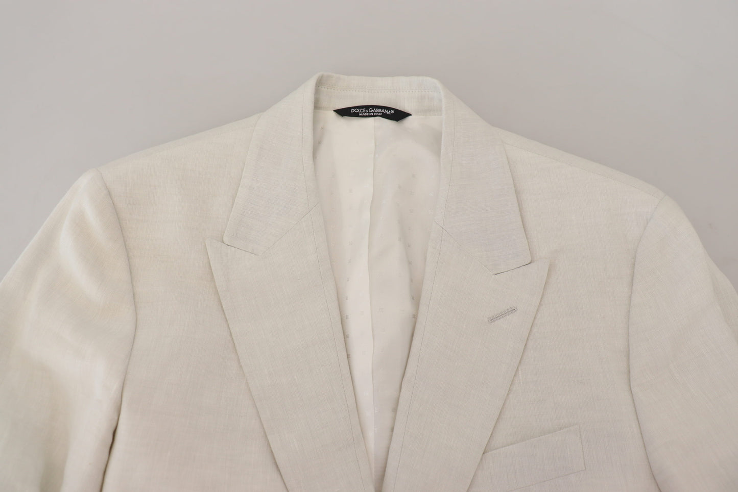 Dolce &amp; Gabbana Elegant White Sicilia Single Breasted Blazer