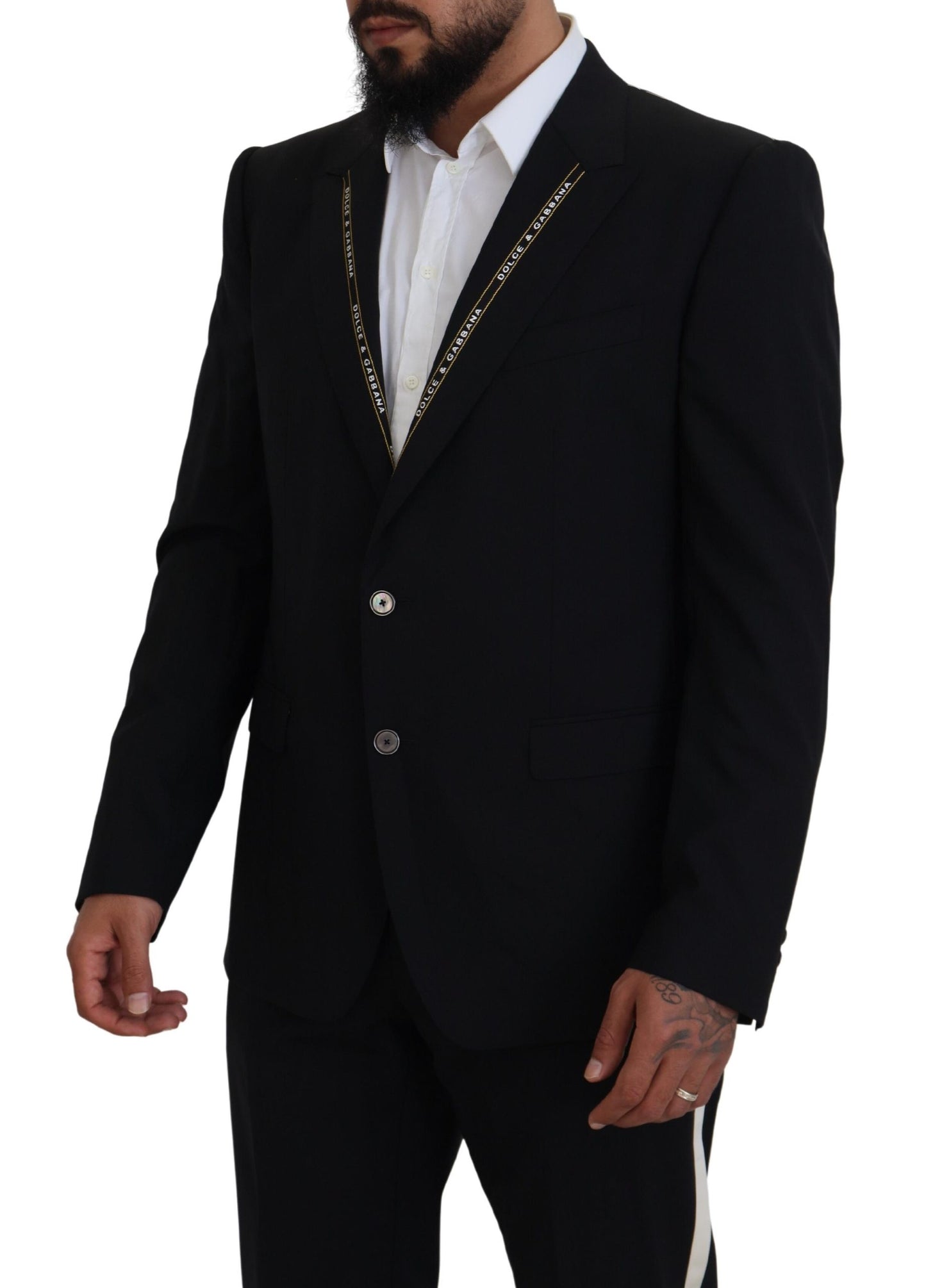 Dolce &amp; Gabbana Sicilian Style Black Single Breasted Blazer