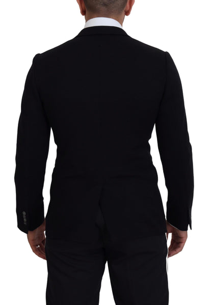 Dolce &amp; Gabbana Elegant Single Breasted Black Wool Blazer