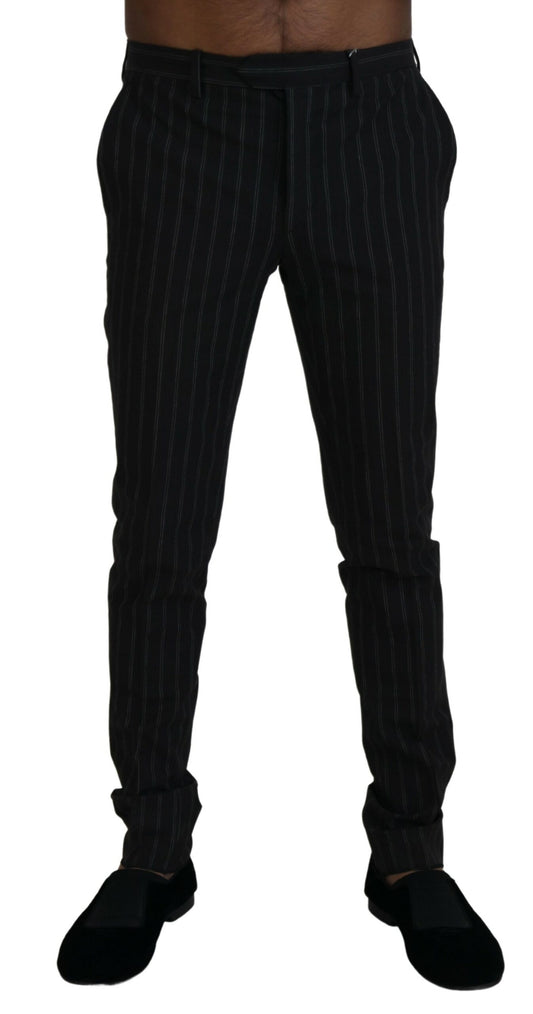 BENCIVENGA Elegant Striped Viscose Dress Pants for Men