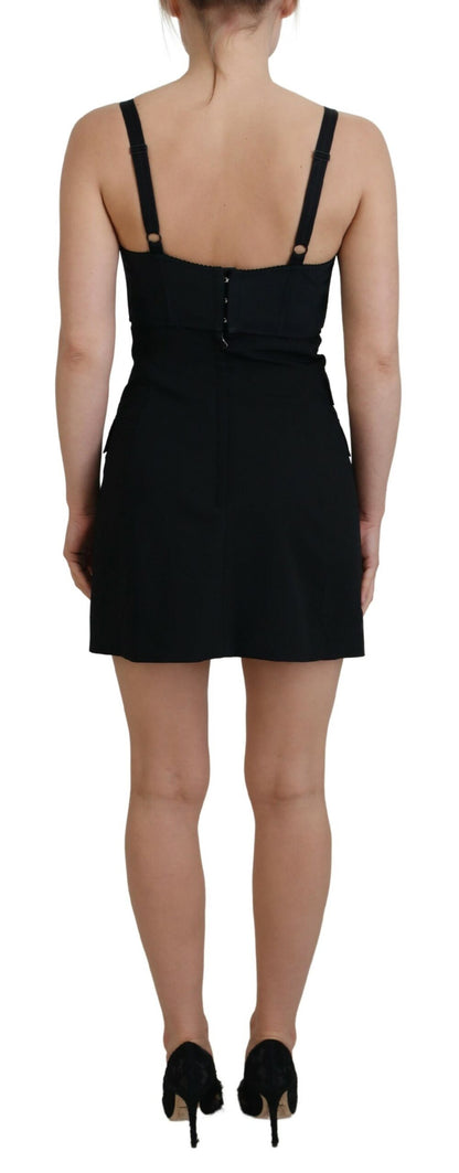 Dolce &amp; Gabbana Elegant Black Sheath A-Line Mini Dress