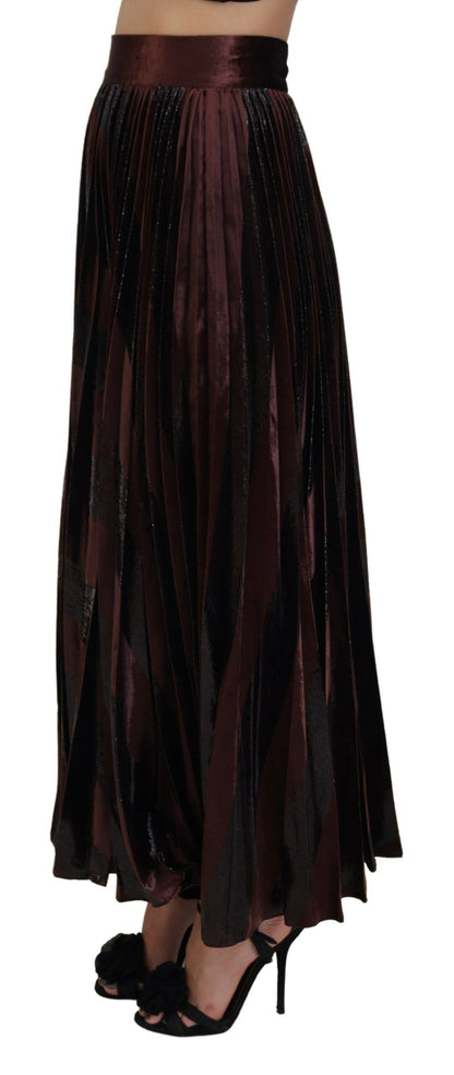 Dolce &amp; Gabbana Elegant High Waist A-Line Maxi Skirt