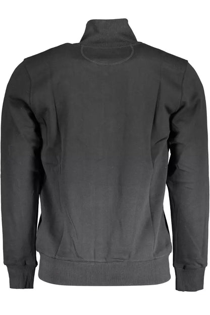 La Martina Black Cotton Men Sweater