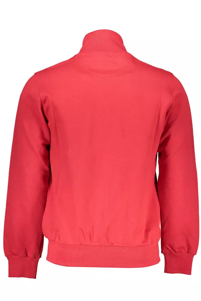 La Martina Red Cotton Men Sweater