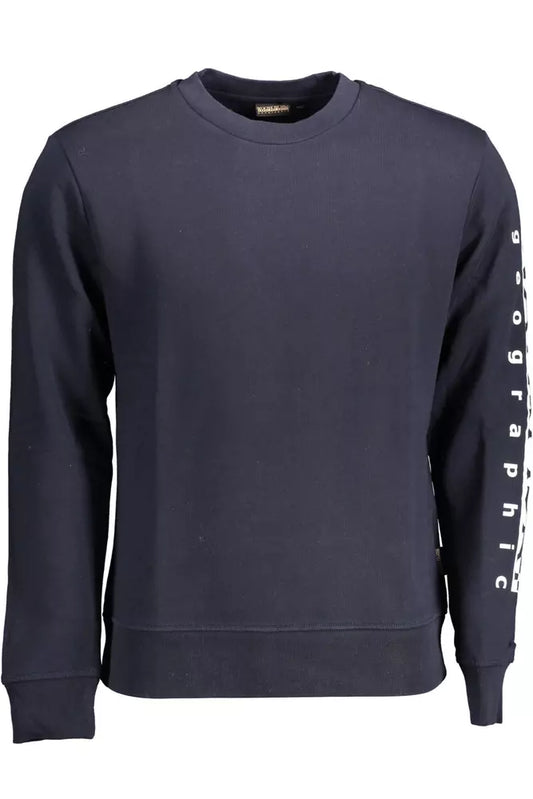 Napapijri Blue Cotton Men Sweater