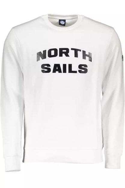 North Sails White Cotton Men Sweater