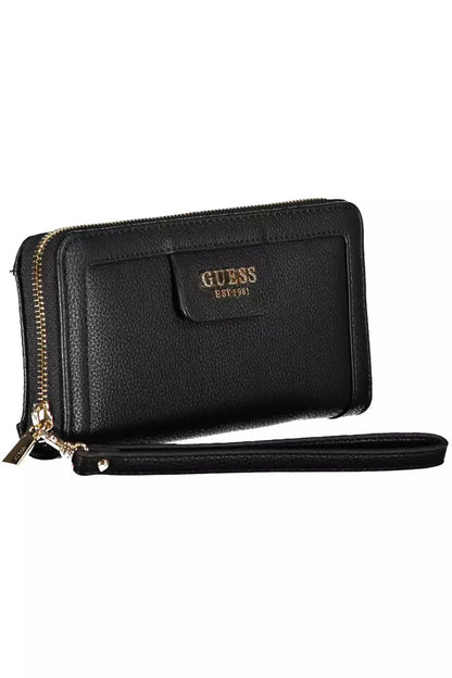 Guess Jeans Black Polyethylene Women Wallet