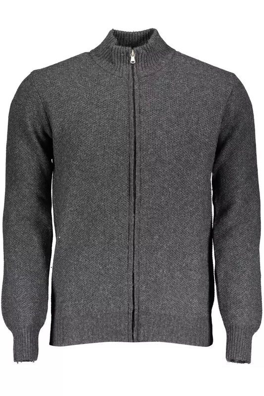 North Sails Gray Wool Men Cardigan