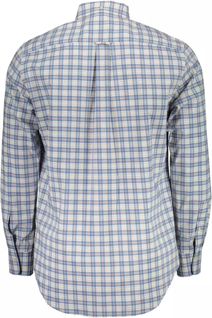 Gant Blue Cotton Men Shirt