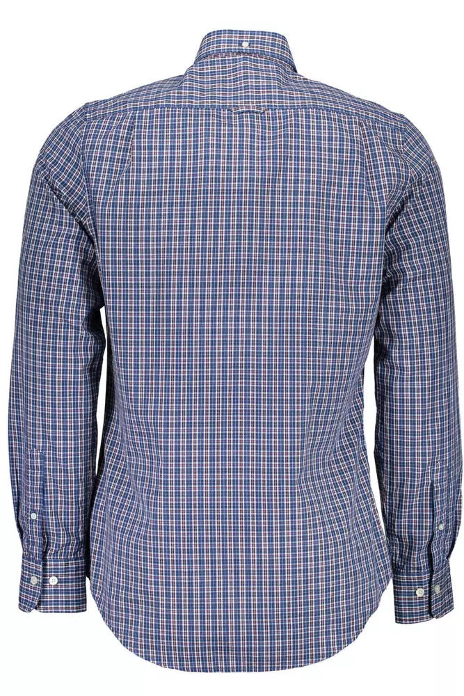 Gant Blue Cotton Men Shirt