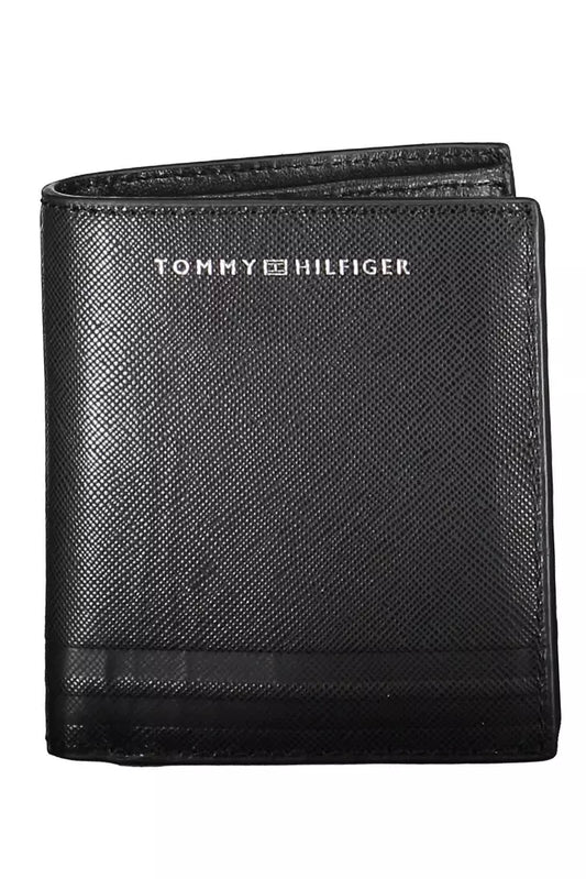 Tommy Hilfiger Black Leather Men Wallet