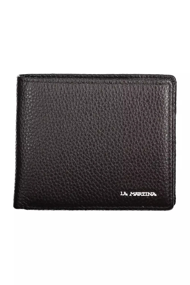 La Martina Brown Leather Men Wallet