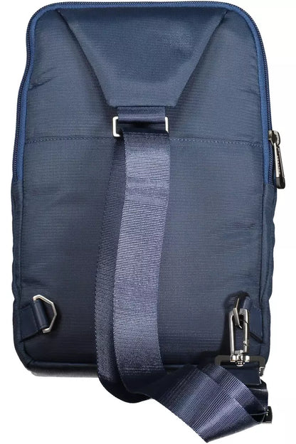 Piquadro Blue Recycled Men Shoulder Bag